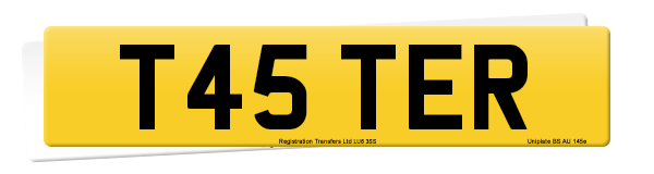Registration number T45 TER